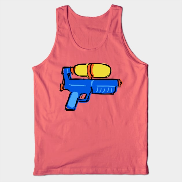 Water Gun Tank Top by SpookyMeerkat